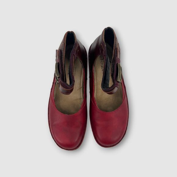 Naot Leather Ankle Strap Mary Jane Shoes Comfort Platform Flats Size 39 - Picture 6 of 12